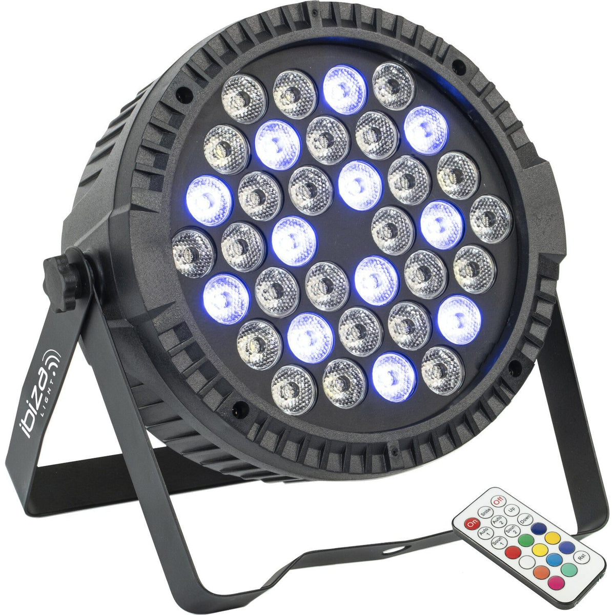 Ibiza Light & Sound THINPAR36X1-RGBW – Proyector PAR extra-plano con 36 LED RGBW de 1 W - Tempo Shop