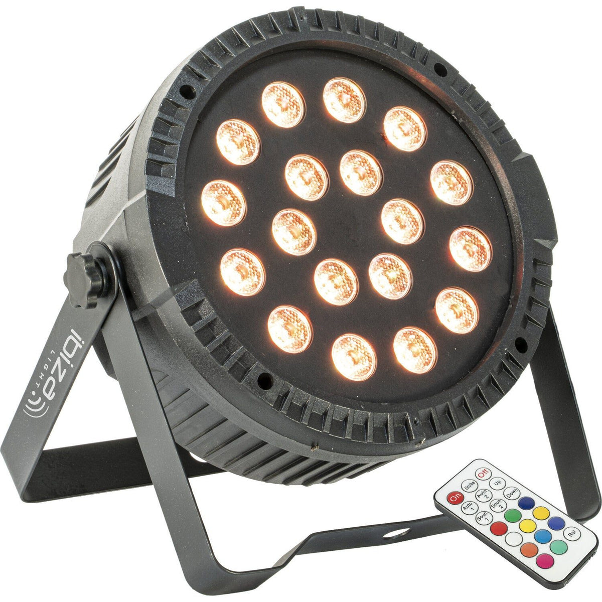 Ibiza Light & Sound THINPAR36X1RGB – Proyector PAR extra-plano con 18 LED RGB 1 W - Tempo Shop