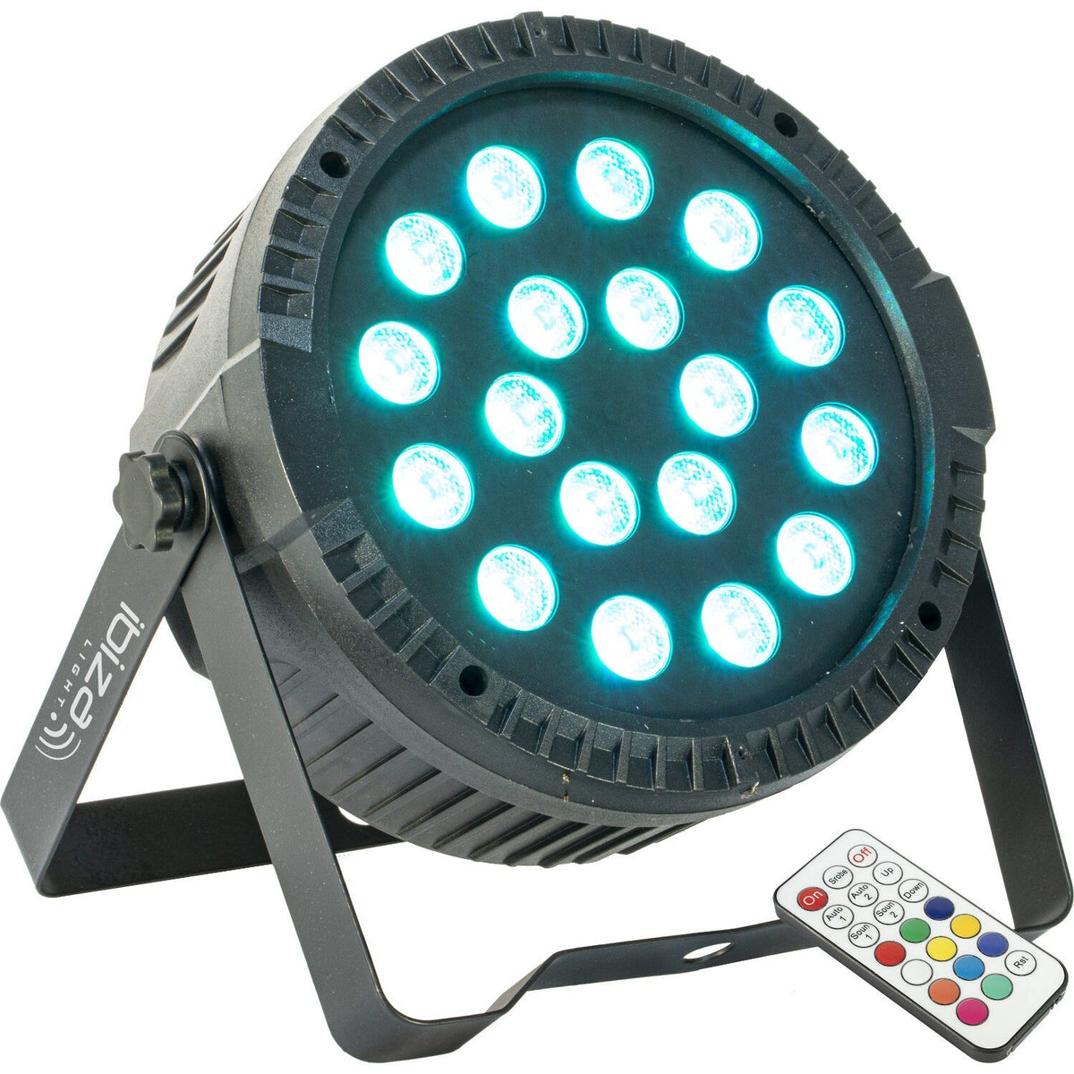 Ibiza Light & Sound THINPAR36X1RGB – Proyector PAR extra-plano con 18 LED RGB 1 W - Tempo Shop