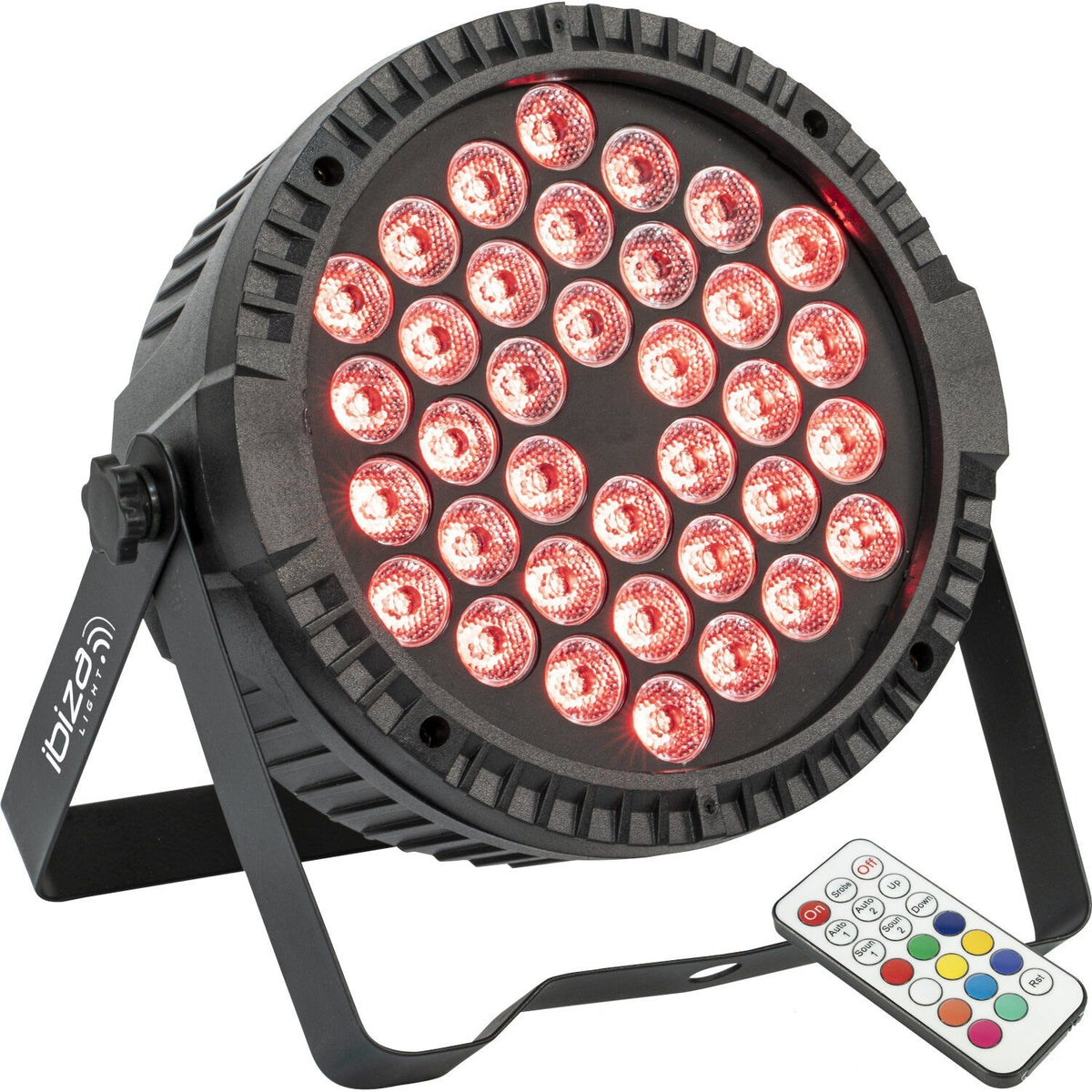 Ibiza Light & Sound THINPAR36X1W-RGB – Proyector PAR extra-plano con 36 LED RGB 1 W - Tempo Shop
