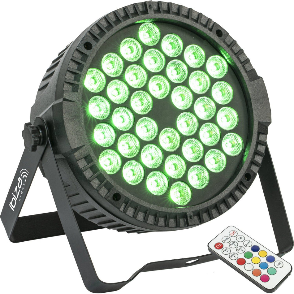 Ibiza Light & Sound THINPAR36X1W-RGB – Proyector PAR extra-plano con 36 LED RGB 1 W - Tempo Shop
