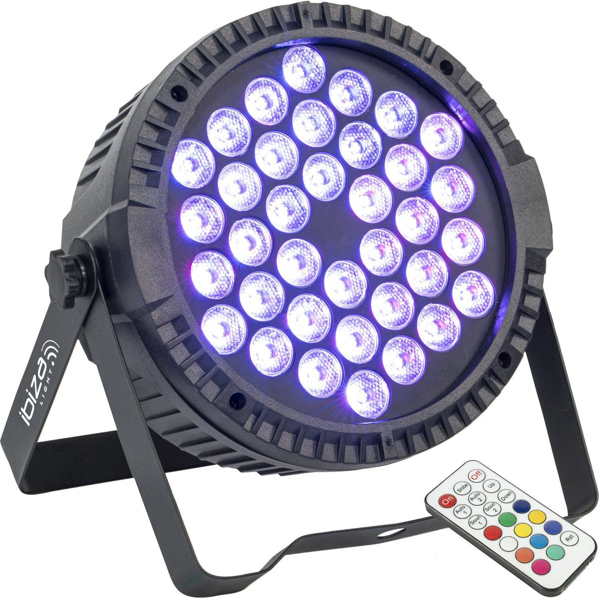 Ibiza Light & Sound THINPAR36X1W-RGB – Proyector PAR extra-plano con 36 LED RGB 1 W - Tempo Shop