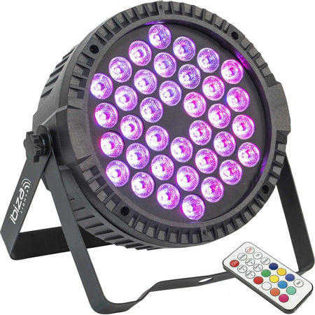 Ibiza Light & Sound THINPAR36X1W-RGB – Proyector PAR extra-plano con 36 LED RGB 1 W - Tempo Shop
