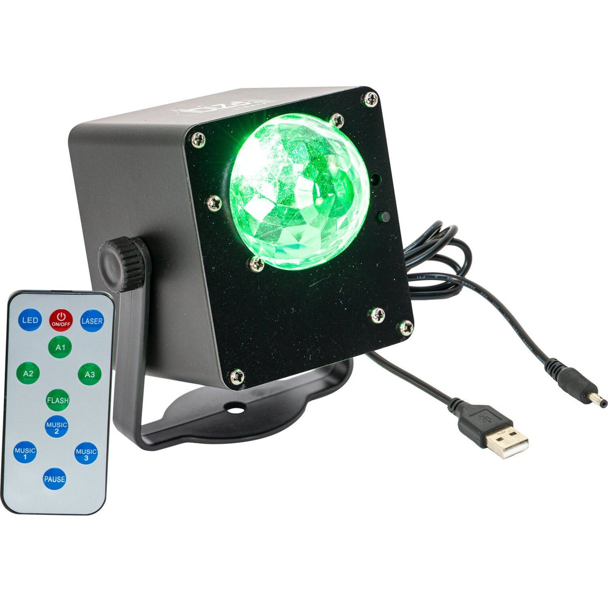 Ibiza Light & Sound TINYLED-RGB-ASTRO - Efecto ASTRO miniatura de LED 3x1W RGB a batería - Tempo Shop