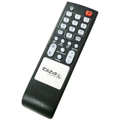 Ibiza Light & Sound SPLBOX200 - BK - Altavoz portátil 2x5.5''/200W con USB/SD/Bluetooth/FM/batería/grabación/LED, color negro - Tempo Shop