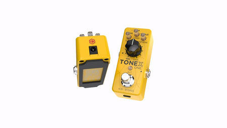 IK Multimedia TONEX ONE Brown Sound Limited Edition (Amarillo) - Mini pedal de modelado AI con presets Brown Sound y software incluido - Tempo Shop