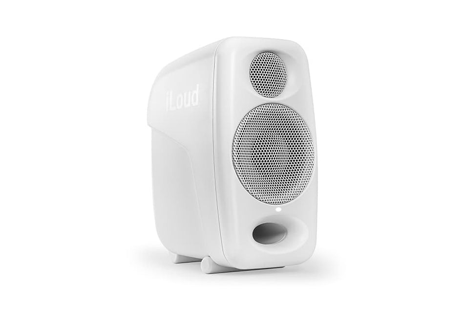 IK Multimedia iLoud Micro Monitor Pro (Unidad, Blanco) - Monitor de referencia compacto con ARC integrado y control X-MONITOR