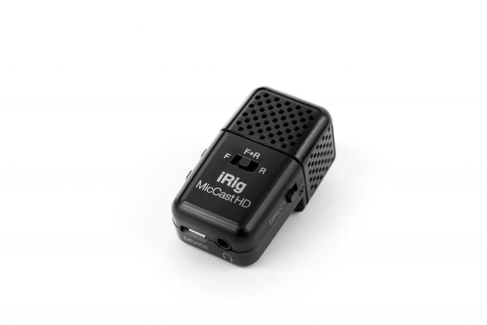 IK Multimedia iRig Mic Cast HD – Micrófono digital multipatrón (24-bit/96 kHz) para smartphone, tablet y ordenador