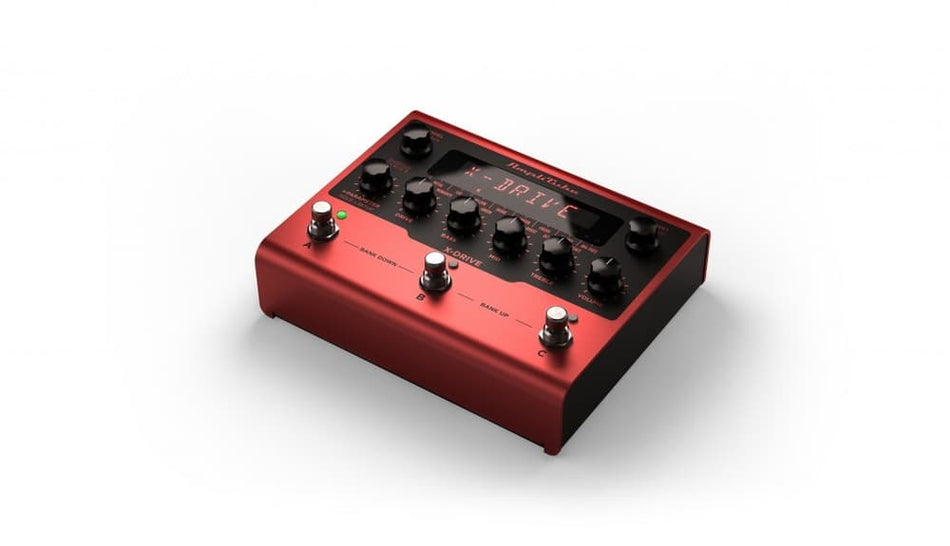 IK Multimedia AmpliTube X-GEAR X-DRIVE – Pedal digital de distorsión con 16 algoritmos, USB y MIDI
