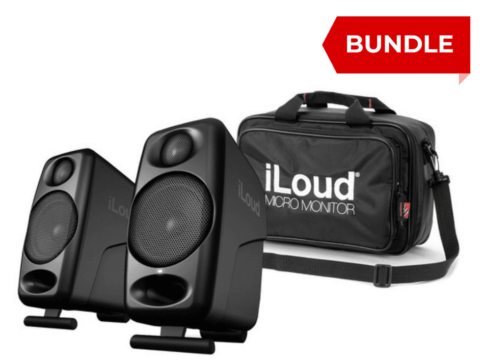 IK Multimedia iLoud Micro Monitor – Pareja de monitores de referencia ultracompactos con Bluetooth y DSP