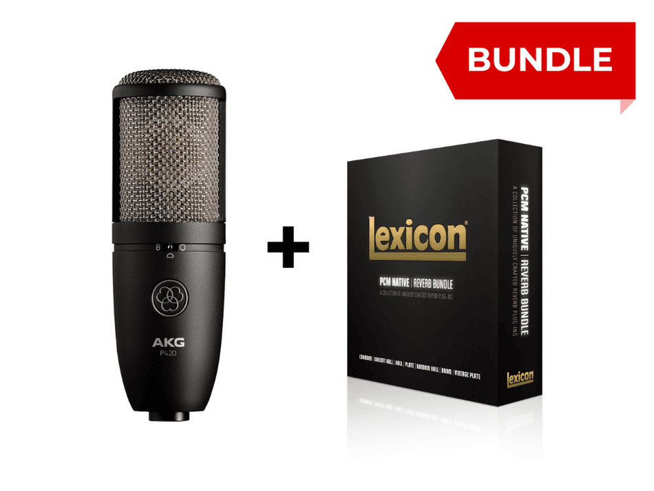 AKG P420 - P420 Condenser Microphone + PCM Native Reverb Plugin - Lexicon*