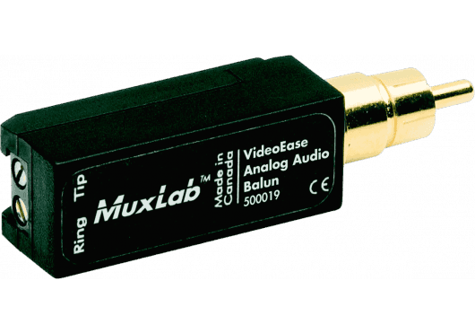 MuxLab 500019 - Balun de Audio Analógico RCA Macho a Bornero UTP