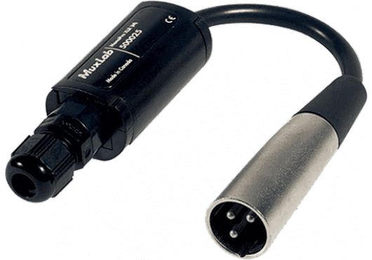 MuxLab 500025 MonoPro XLR Macho - Balun Extensor de Audio Analógico y Digital por Cat5e/6