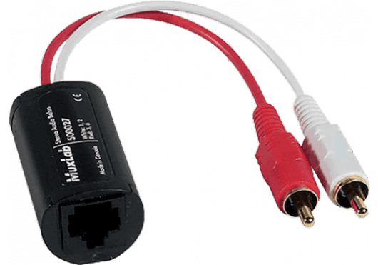 MuxLab 500027 - Extensor Balun de Audio Estéreo (RCA a RJ45)