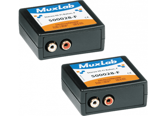 MuxLab IMU-500028-F-2PK - Kit Extensor de Audio Estéreo Hi-Fi Pasivo (RCA Hembra) sobre Cat5e/6