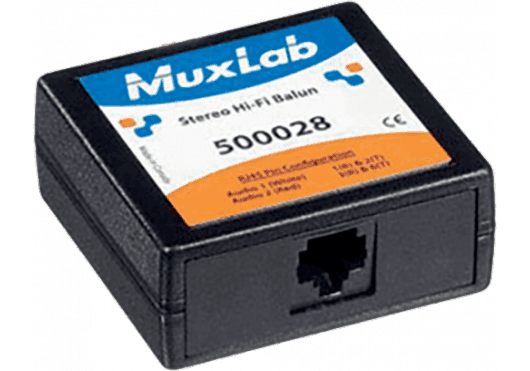 MuxLab 500028 - Balun Hi-Fi Estéreo Pasivo (Extensor de Audio RCA sobre Cat5e/6)