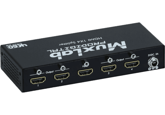 MuxLab 500426 - Distribuidor HDMI 1x4 4K/60Hz con Downscaling Independiente