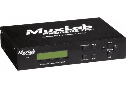 MuxLab IMU-500435 - HDBaseT HDMI VGA 5x1 Presentation Switcher