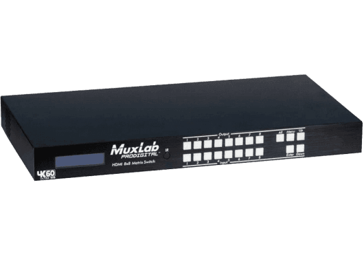MuxLab IMU-500443-EU - 8x8 4K/60 HDMI Matrix