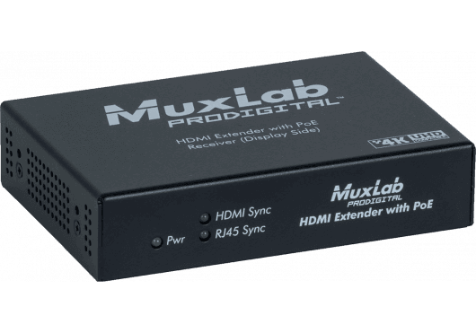 MuxLab IMU-500451-POE-RX - HDMI Receiver, PoE, HDBT, UHD-4K
