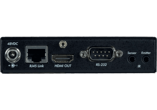 MuxLab IMU-500454-POE-RX - HDMI RS232 IR HDBaseT 4K Receiver with PoE Power
