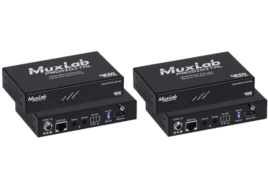MuxLab IMU-500459-100 - HDMI/RS232 HDBT 4K/60 100m trans./receiver kit