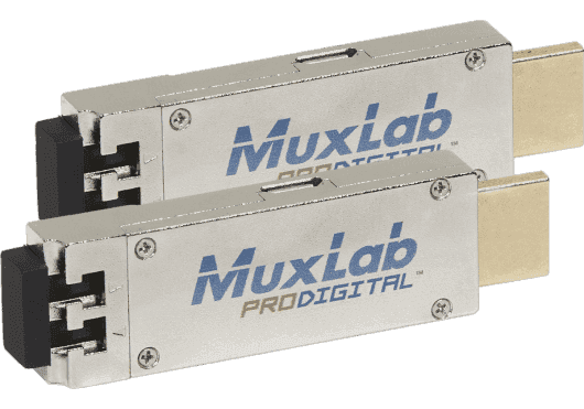 MuxLab IMU-500461 - Mini 4K HDMI over Fiber Transmitter-Receiver Kit