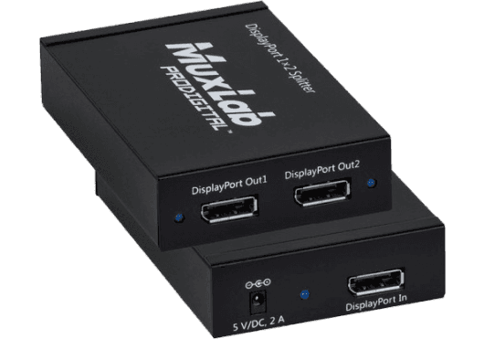 MuxLab IMU-500506 - DisplayPort 1.2a 1x2 Distributor