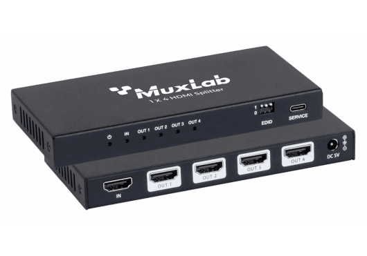 MuxLab IMU-500511 - HDMI 2.1 Splitter 48Gbps 1x4