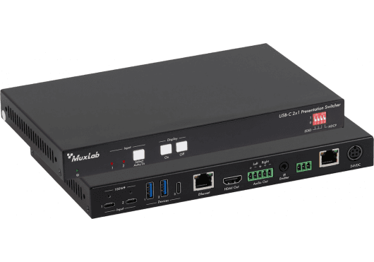 MuxLab IMU-500531 - 2x1 USB-C Presentation Switcher