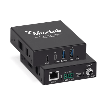 MuxLab IMU-500534 - Kit de extensión USB-C - 4 puertos 3.2 - 100m - Tempo Shop