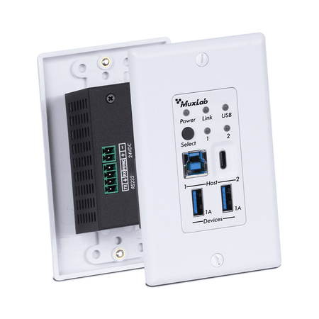 MuxLab IMU-500535 - Kit de extensión USB-C - 4 puertos 3.2 - WP - 100m - Tempo Shop