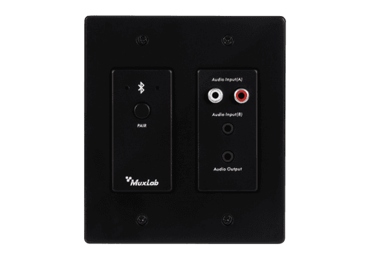 MuxLab IMU-500555 - RCA Dante Bluetooth Panel - Black
