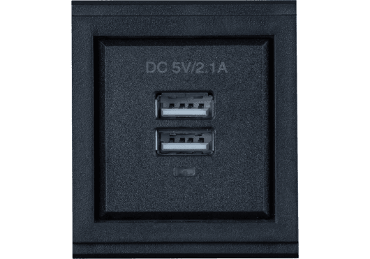 MuxLab IMU-500616 - Dual USB-A socket for 500610