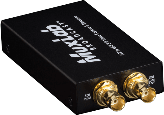 MuxLab IMU-500705 - Streamer y Capturadora de Vídeo Profesional 3G-SDI a USB 3.0 con Loop-Out