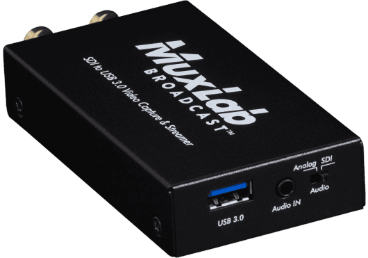 MuxLab IMU-500705 - Streamer y Capturadora de Vídeo Profesional 3G-SDI a USB 3.0 con Loop-Out