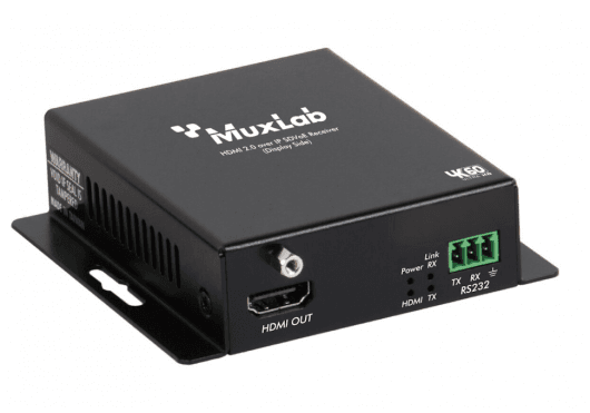 MuxLab 500709-RX - Receptor HDMI 2.0 sobre IP SDVoE por Fibra Óptica 10Gb