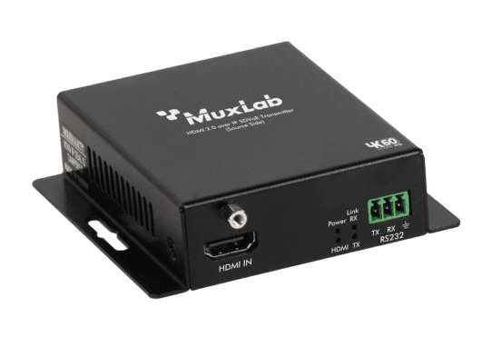 MuxLab 500709-TX - Transmisor HDMI 2.0 sobre IP SDVoE 10Gb por Fibra Óptica