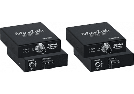 MuxLab 500712 - Kit de extensión de fibra óptica 6G-SDI Monomodo LC