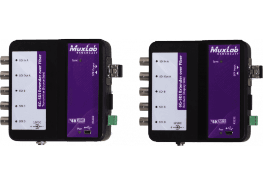 MuxLab IMU-500734-SM80 - Kit Extensor 6G-SDI sobre Fibra Óptica Monomodo 80 km