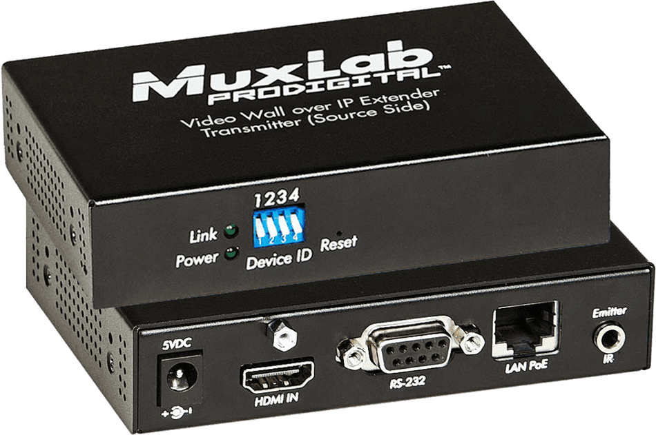 MuxLab 500754-TX - Transmisor HDMI sobre LAN Gigabit para Video Wall