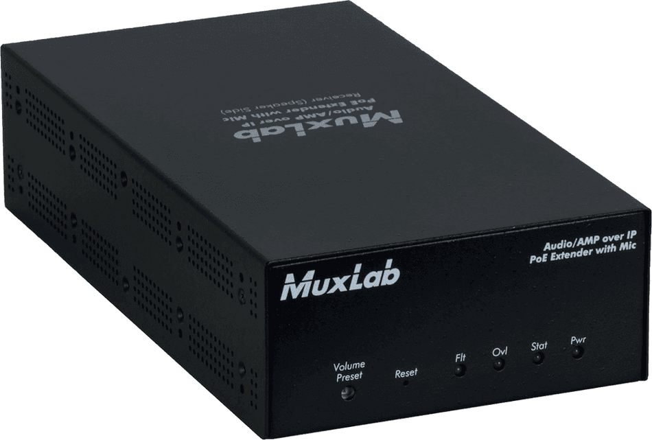 MuxLab IMU-500755-AMP-RX - Receptor de Audio sobre IP con Amplificador Integrado