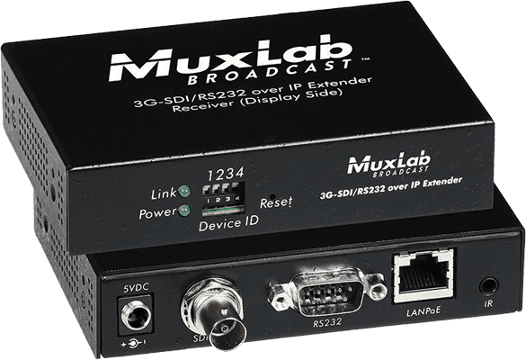 MuxLab IMU-500756-RX - Receptor 3G-SDI sobre IP con PoE