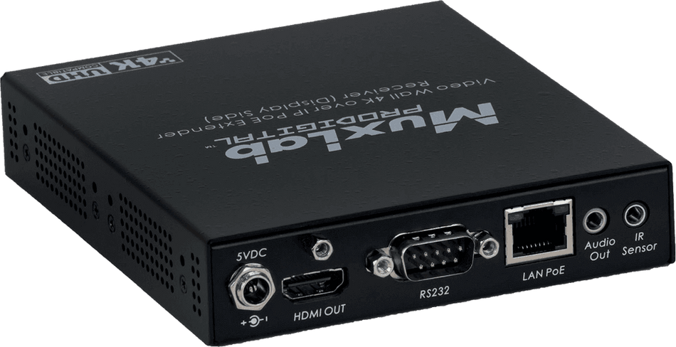 MuxLab 500759-RX - Receptor HDMI 4K sobre IP con PoE