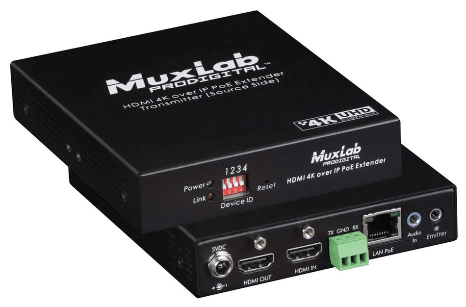 MuxLab 500759-TX-HLO - Transmisor HDMI 4K sobre IP con Salida Local