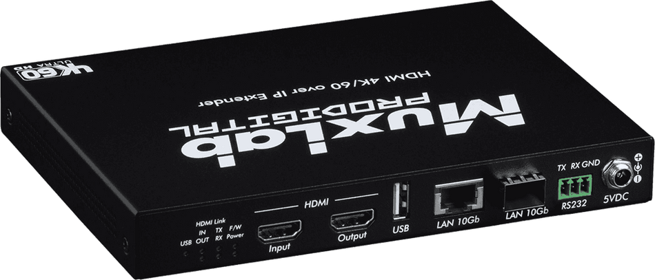 MuxLab 500766 - Transmisor AV sobre IP 4K/60 sin compresión UTP