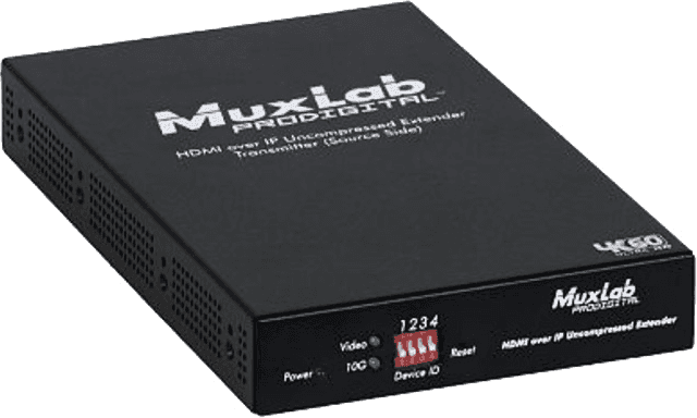 MuxLab IMU-500768-TX - Transmisor AV sobre IP HDMI 4K/60 con PoE y RS232
