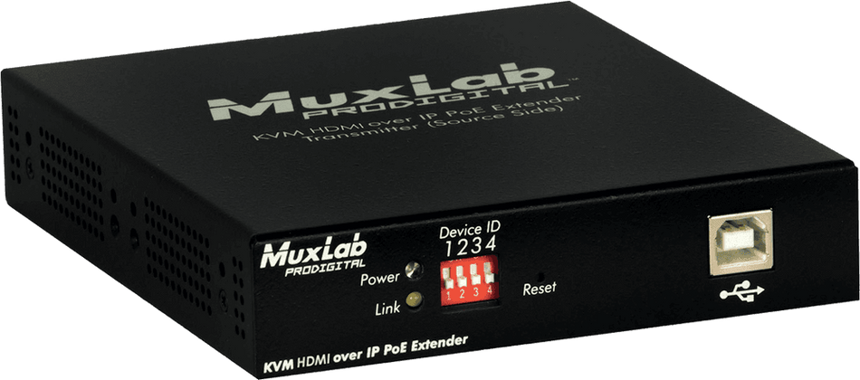 MuxLab 500770-TX - Transmisor HDMI KVM sobre IP con PoE