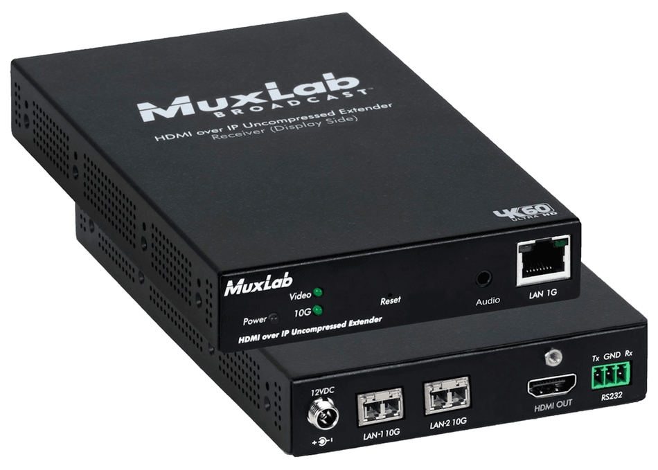 MuxLab IMU-500774-RX-MM - Receptor Gateway HDMI 2.0 / ST-2110 sobre IP sin compresión