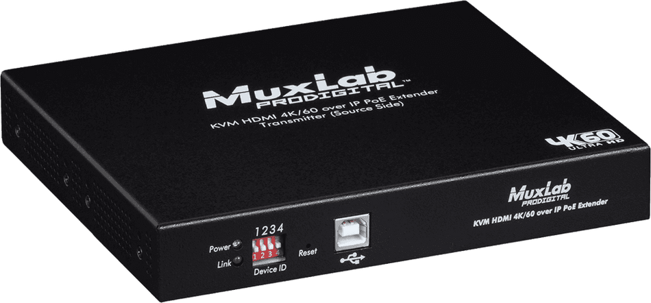 MuxLab 500800-TX - Transmisor KVM sobre IP 4K/60